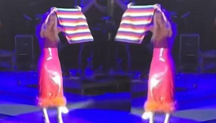 Gülşen sahnesinde LGBT bayrağı açtı! Rahatsız olan seyirciler konseri terk etti