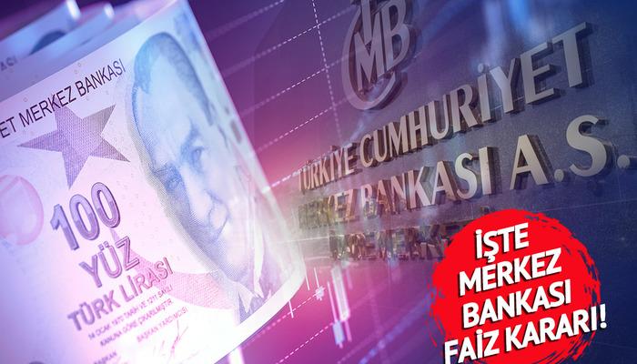 Merkez Bankası faiz kararı açıklandı! 