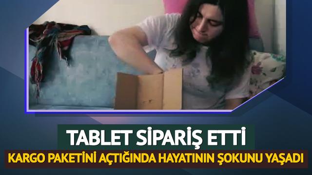 Tablet sipariş etti, kargo paketini açtığında hayatının şokunu yaşadı!