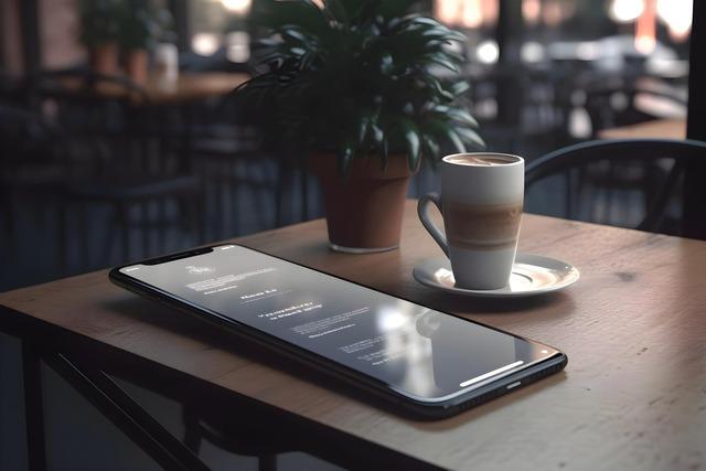 smartphone-with-blank-screen-coffee-cup-wooden-table-cafe_1142-45809