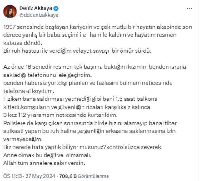 DENİZ AKKAYA PAYLAŞIM