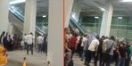 Diyarbakır Havalimanı’nda yürüyen merdiven kazası!