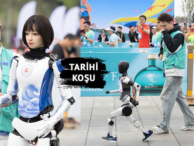 Robotlar maraton koşusuna katıldı!