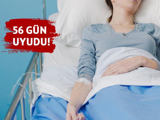 56 gün boyunca aralıksız uyudu...