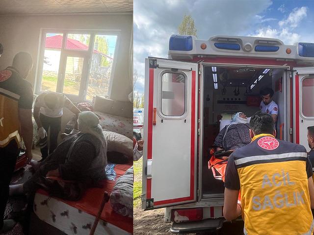 Obez ambulansla hastaneye nakledildi