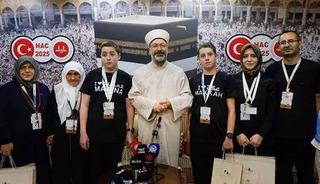 Erbaş, Mekke'de Türk hacı adaylarıyla buluştu